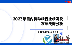  《2023年国内特种纸行业状况及发展战略分析》第九期：2023年中国特种纸企及科研机构取得专利情况及研究方向